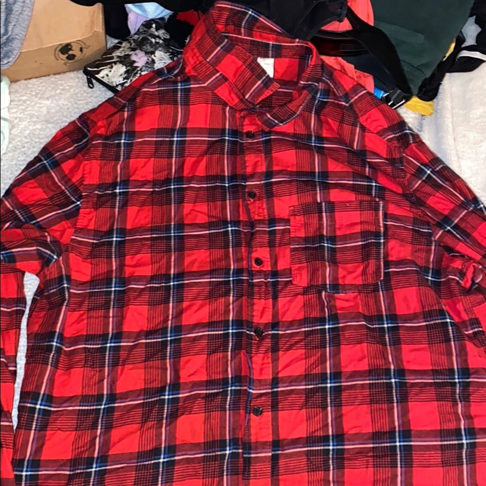 Men’s plaid button up shirt h&m
